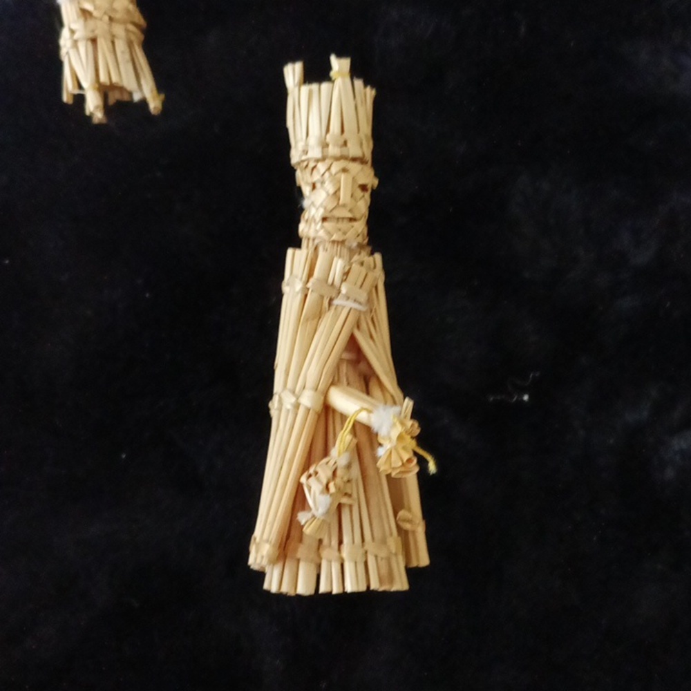 Handcrafted Straw Nativity Set Vintage EXTREMELY RARE - Picture 9 of 15